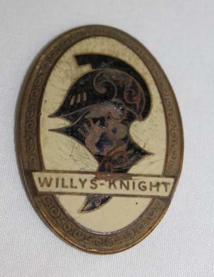 Willys Knight Radiator Emblem Badge