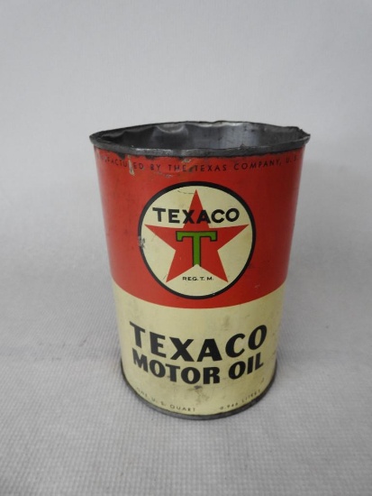 Texaco Motor Oil Quart Can