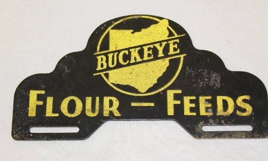 Buckeye Ohio Flour Feeds License Plate Topper