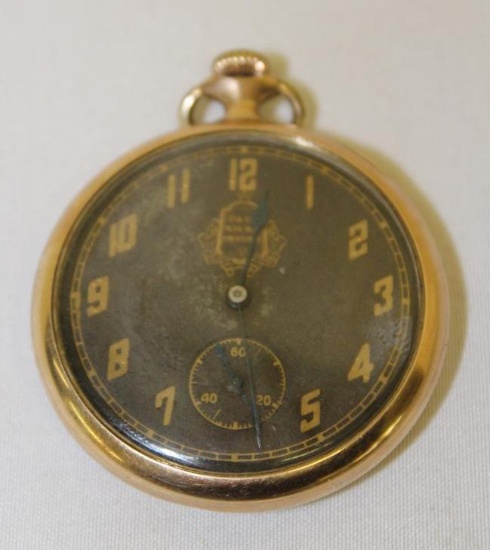 Elgin Packard Gold Pocket Watch Service Award Jewelry