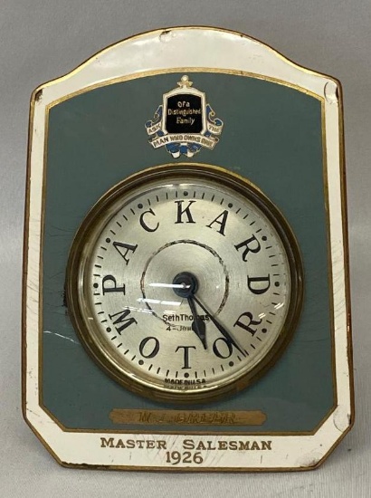 1926 Packard Master Salesman Award Radiator Shaped Desk Clock