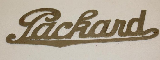 Packard Motor Car Co Radiator Script Emblem