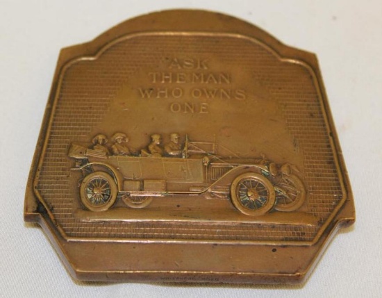 Brass Packard Radiator Shaped Paperweight