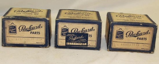 Group of 3 Packard Motor Car Co Parts Boxes