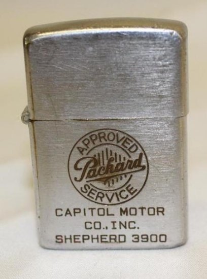 Packard Approved Service Zippo Lighter from Capitol Motor Co