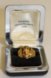 1938 Packard Master Salesman 10k Gold Ring Service Award Jewelry