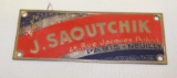 J. Saoutchik Coachbuilder Body Tag Badge