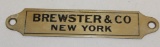 Brewster & Co of New York Coachbuilder Body Tag Emblem