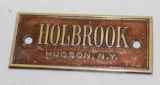 Holbrook of Hudson NY Coachbuilder Body Tag Emblem