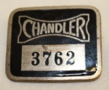 Chandler Motor Car Co Employee Badge