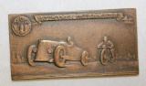 1937 Czech Automobile and Motorcycle Club Race Medallion Rally Badge