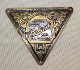 Packard Motor Car Co Brass Body Tag Emblem Badge