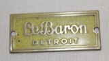 LeBaron of Detroit Coachbuilder Body Tag Emblem Badge