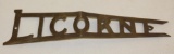 Licorne Automobile Radiator Script Emblem