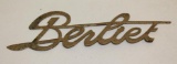 Berliet Automobile Radiator Script Emblem