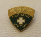 Packard Motor Car Co Safety Dept Pin Badge
