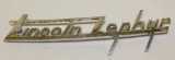 Lincoln Zephyr Radiator Emblem Badge Script