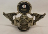 Boyce Moto-Meter on Winged Base with Capital Building