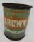 Crown Lubricant One Pound Grease Can