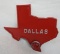 Dallas Texas License Plate Topper