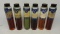 Group of Six LE Oil Sample Jars