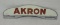 Akron License Plate Topper