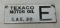 Texaco Motor Oil E Porcelain Sign