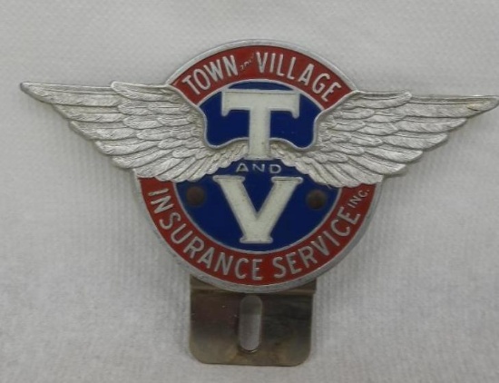Town & Village Insurance License Plate Topper