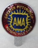 AMA Motorcycle Club License Plate Topper