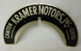 Kramer Motors Inc Canton, Ohio License Plate Topper