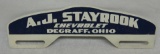 A.J. Stayrock Chevrolet Degraff, Ohio License Plate Topper