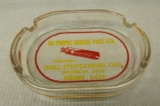 Shell Olympic Diesel Fuel Co Glass Ashtray