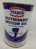 Texaco Outboard Quart Oil Can