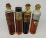 Group of Four Standard Oil Sample Jars