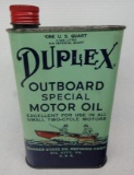 Duplex Outboard Motor Oil Flat Quart Can