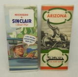 Pair of Graphic Sinclair Road Maps