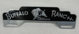 Buffalo Ranch Oklahoma License Plate Topper