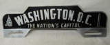 Washington D.C. License Plate Topper