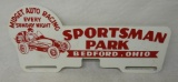 Sportsman Park Bedford, Ohio License Plate Topper