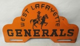 West Lafayette Generals License Plate Topper