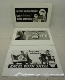Group of Three Shell Ad Prints
