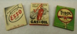 Group of Gas and Oil Matchbooks