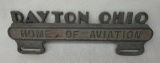 Dayton, Ohio Home of Aviation License Plate Topper
