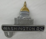 Washington D.C. License Plate Topper