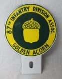 Golden Acorn License Plate Topper