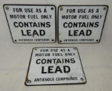 Group of Contains Lead Signs