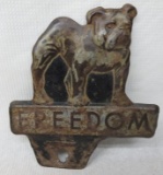 Freedom License Plate Topper