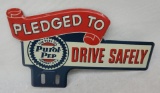 Purol Pep Drive Safely License Plate Topper