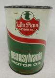 Wm Penn Motor Oil Quart Can