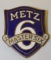 Metz Master Six Motor Car Co Radiator Emblem Badge